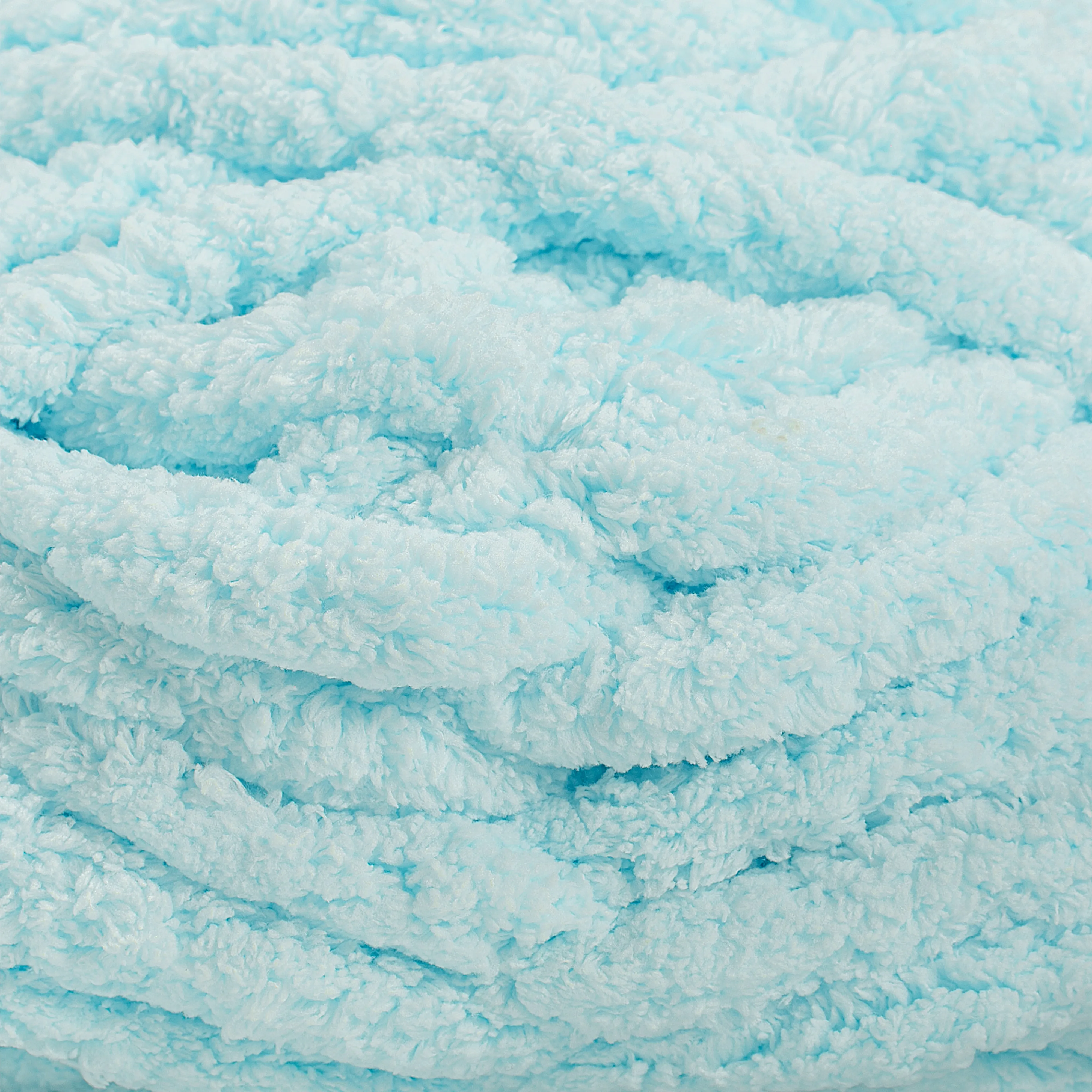 20mm Chunky Chenille Yarn - Powder Blue Color