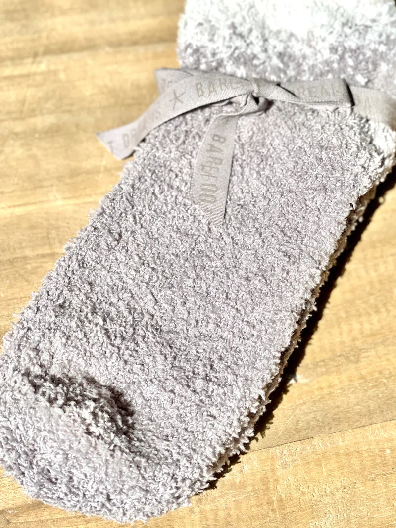 Barefoot Dreams Aspen Ankle Socks - Beach Rock Almond
