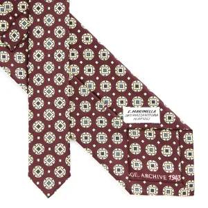 BURGUNDY SILK TIE