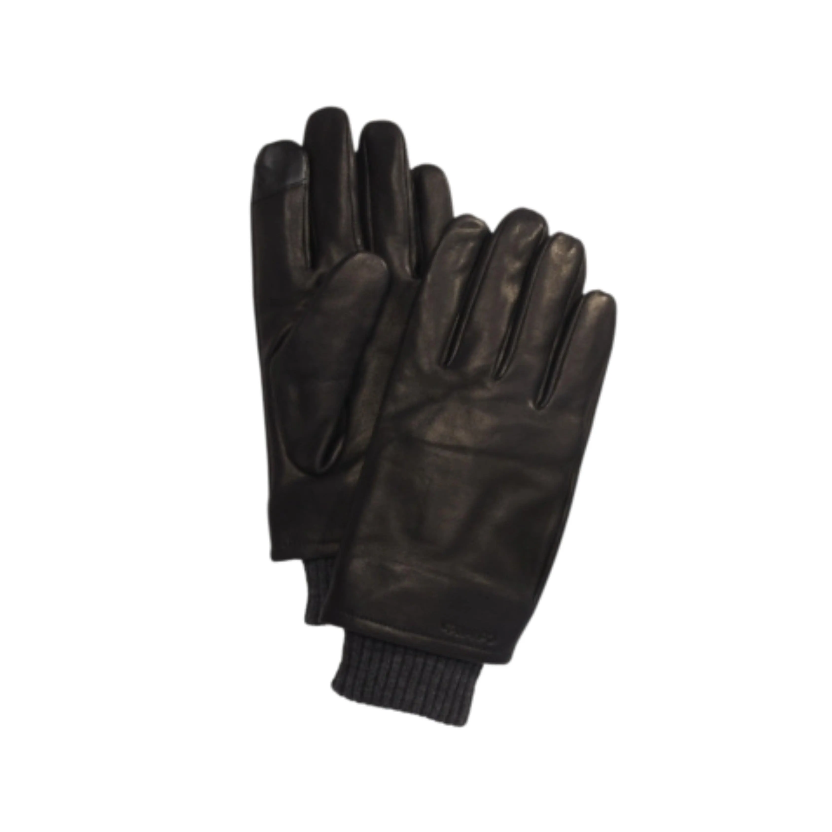 CALVIN KLEIN - Leather Fleece Lined Leather Gloves