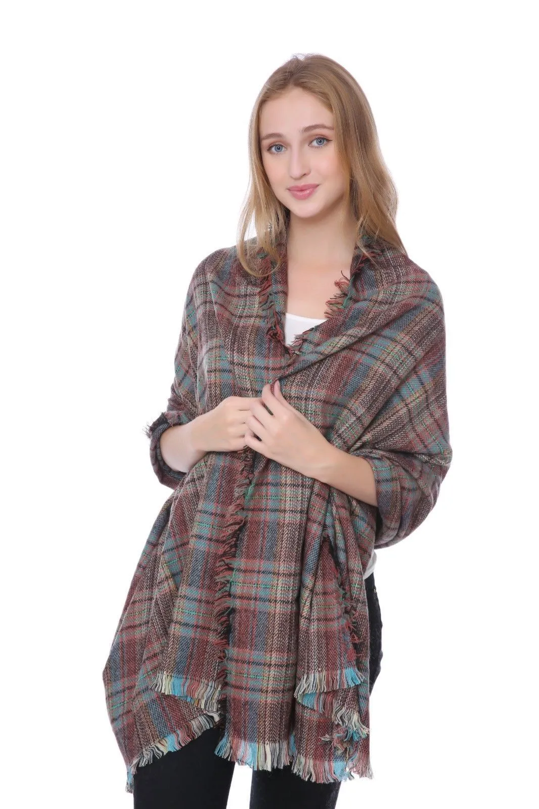 Casaba Womens Warm Winter Scarves Scarf Wraps Shawls Blankets Triangle Plaid