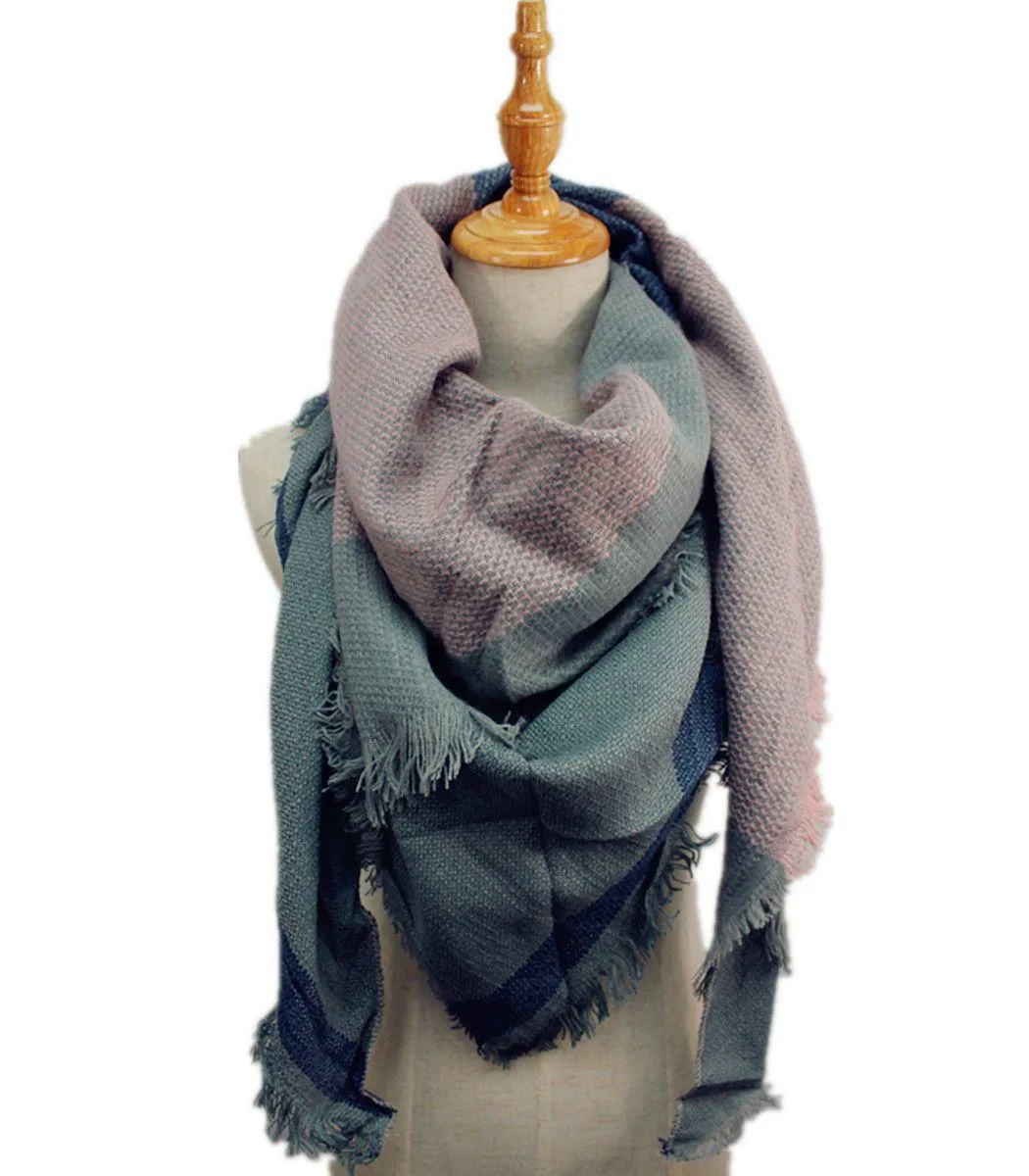 Casaba Womens Warm Winter Scarves Scarf Wraps Shawls Blankets Triangle Plaid