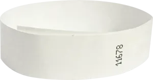 Custom Comfort Slim 2" Stub One Color Imprint Snapped Wristbands