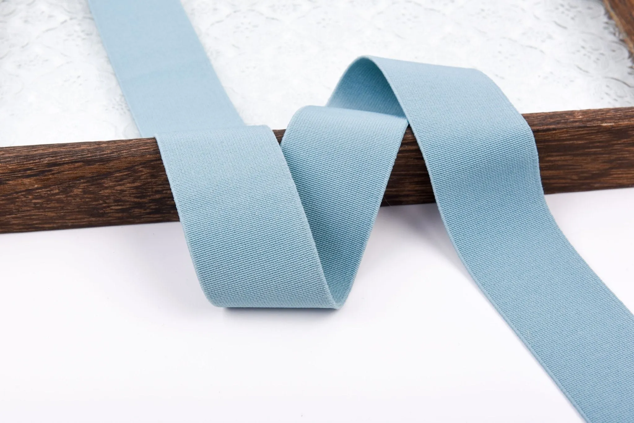 Elastic Plain Flat Weave Webbing - 4cm (1.5 inches)