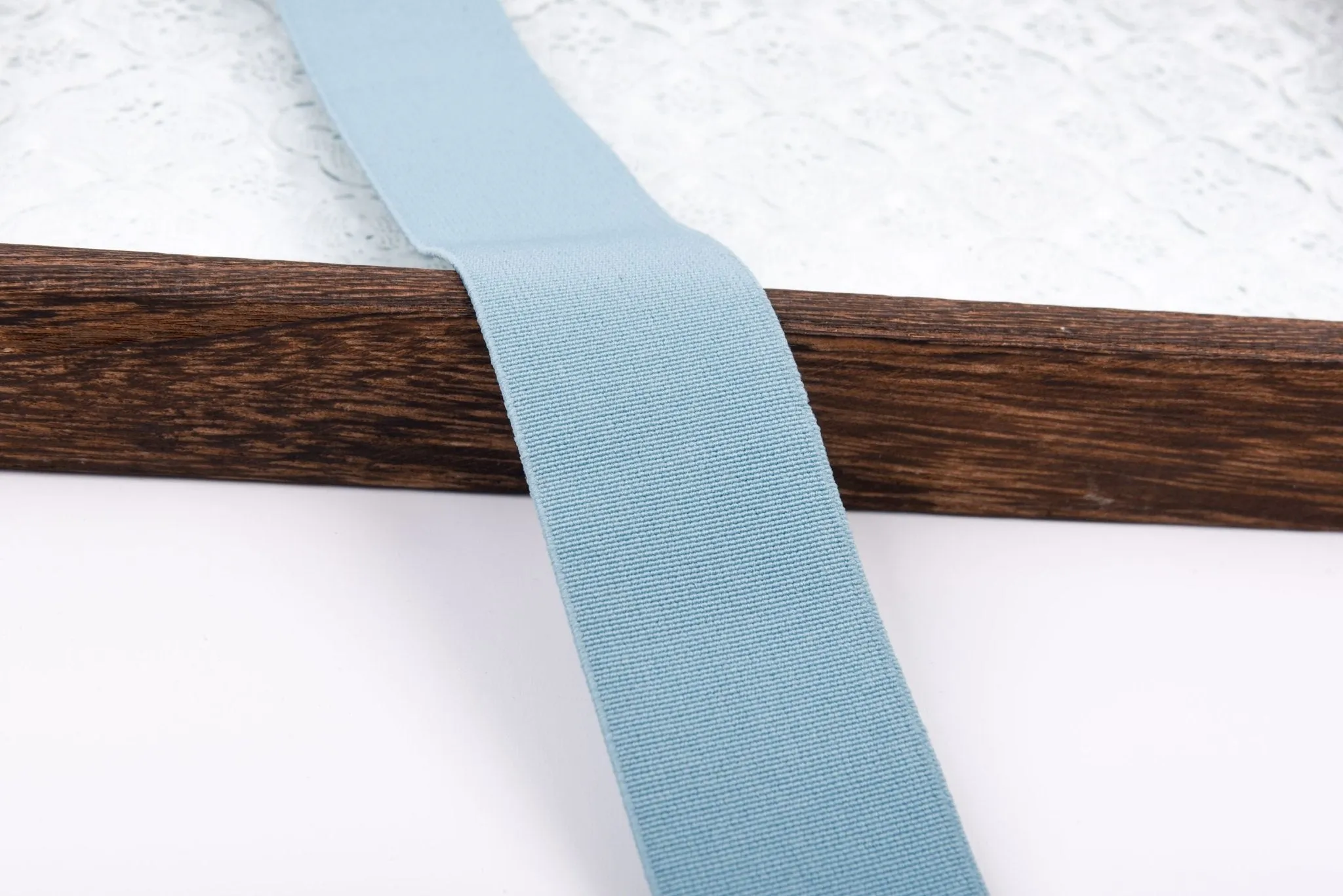 Elastic Plain Flat Weave Webbing - 4cm (1.5 inches)