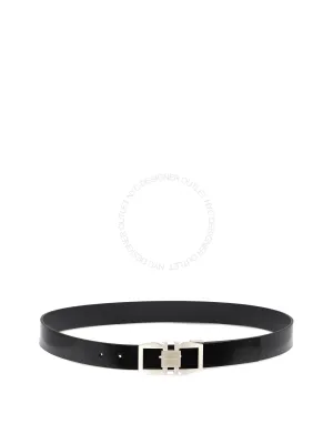 Ferragamo Black Reversible Adjustable belt