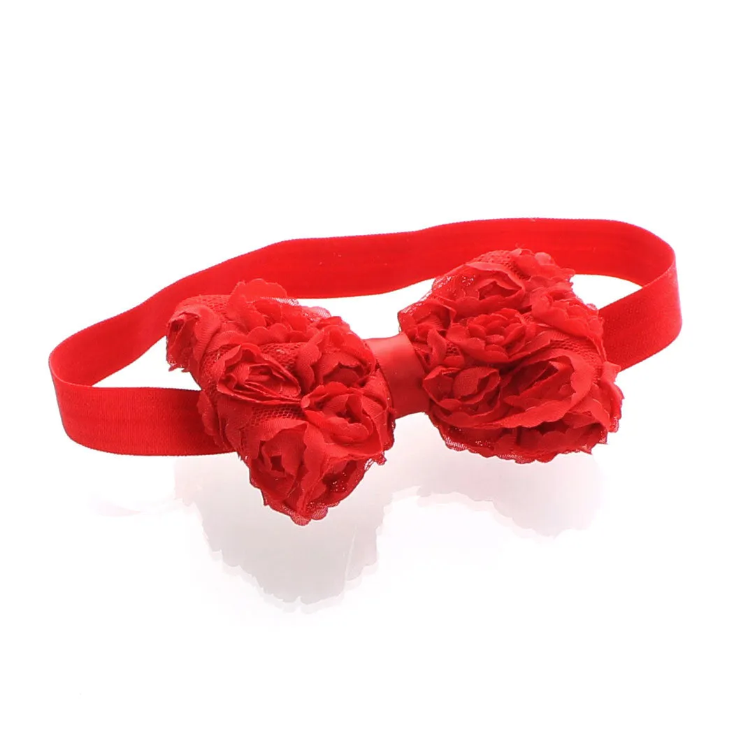 Girls Rose Bow Headband