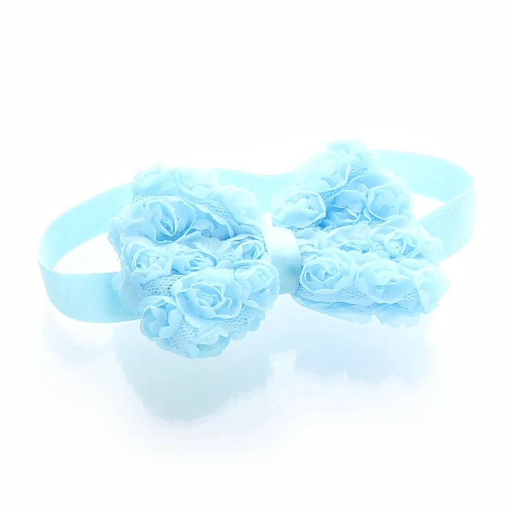 Girls Rose Bow Headband