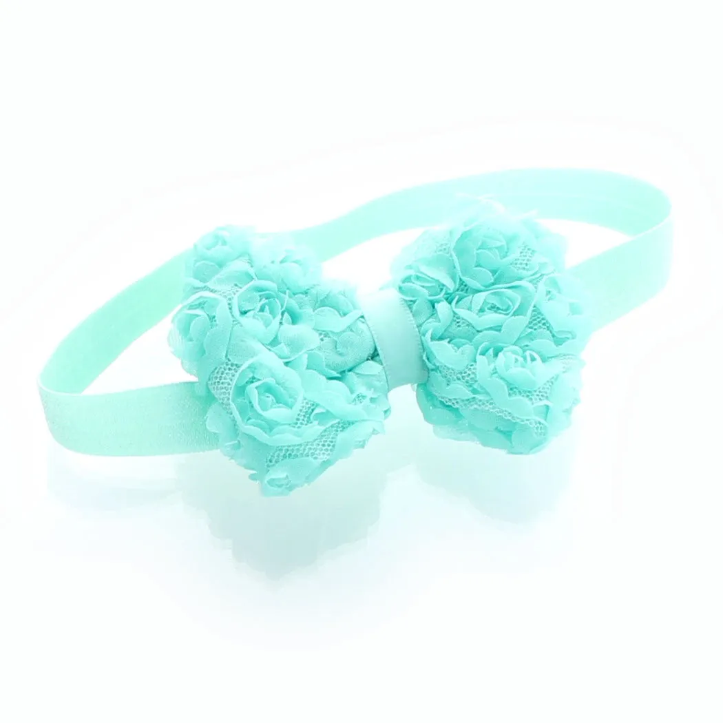 Girls Rose Bow Headband