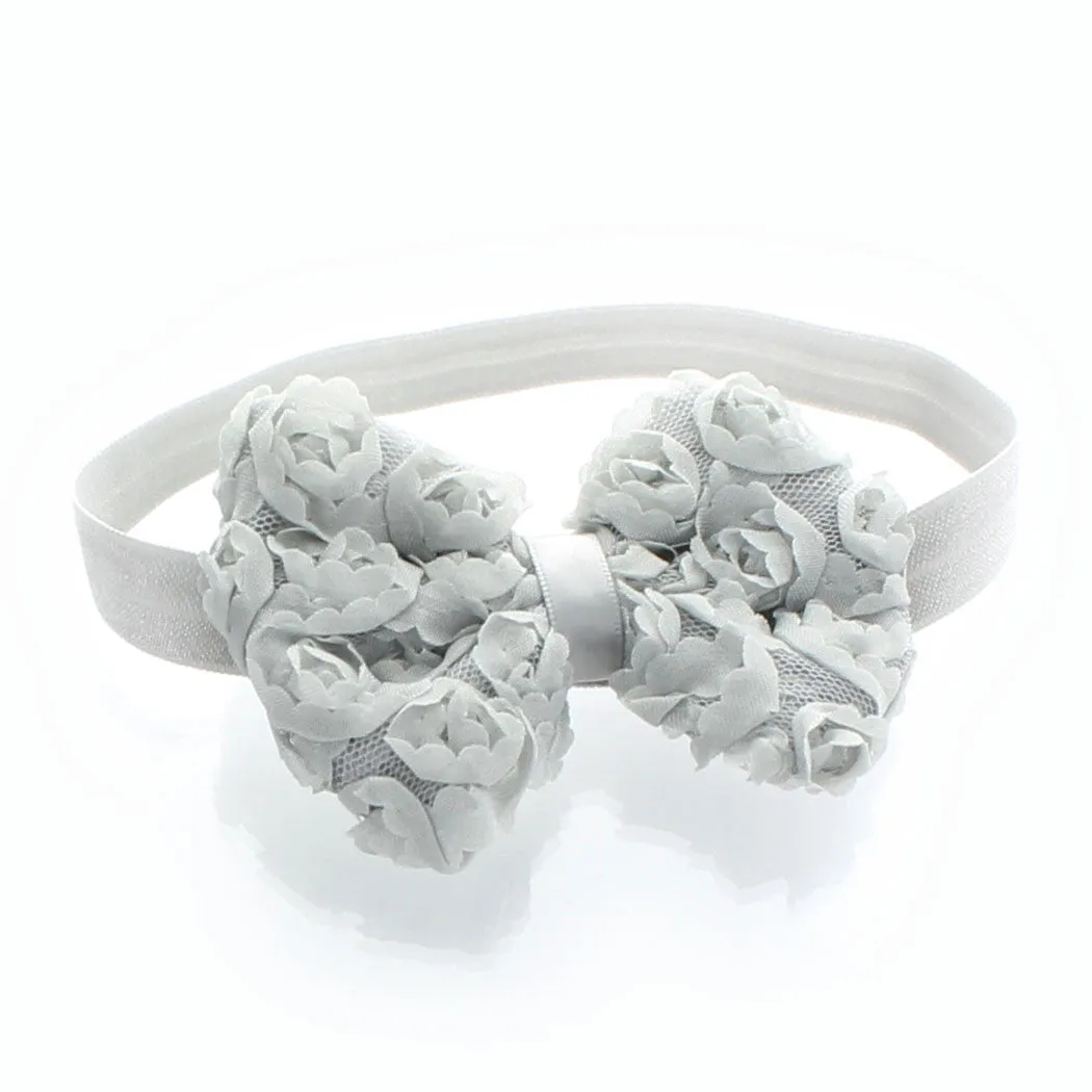 Girls Rose Bow Headband