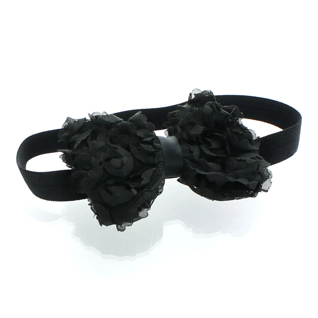 Girls Rose Bow Headband