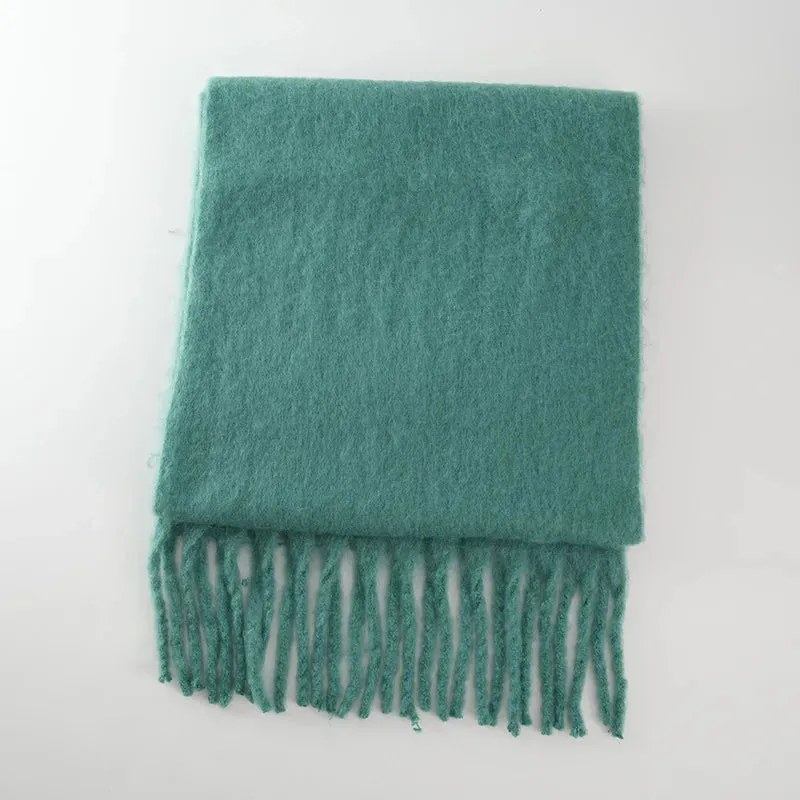 Homemade Scarves 28-Color Long Muffler Soft Thick Mohair Warm Scarf