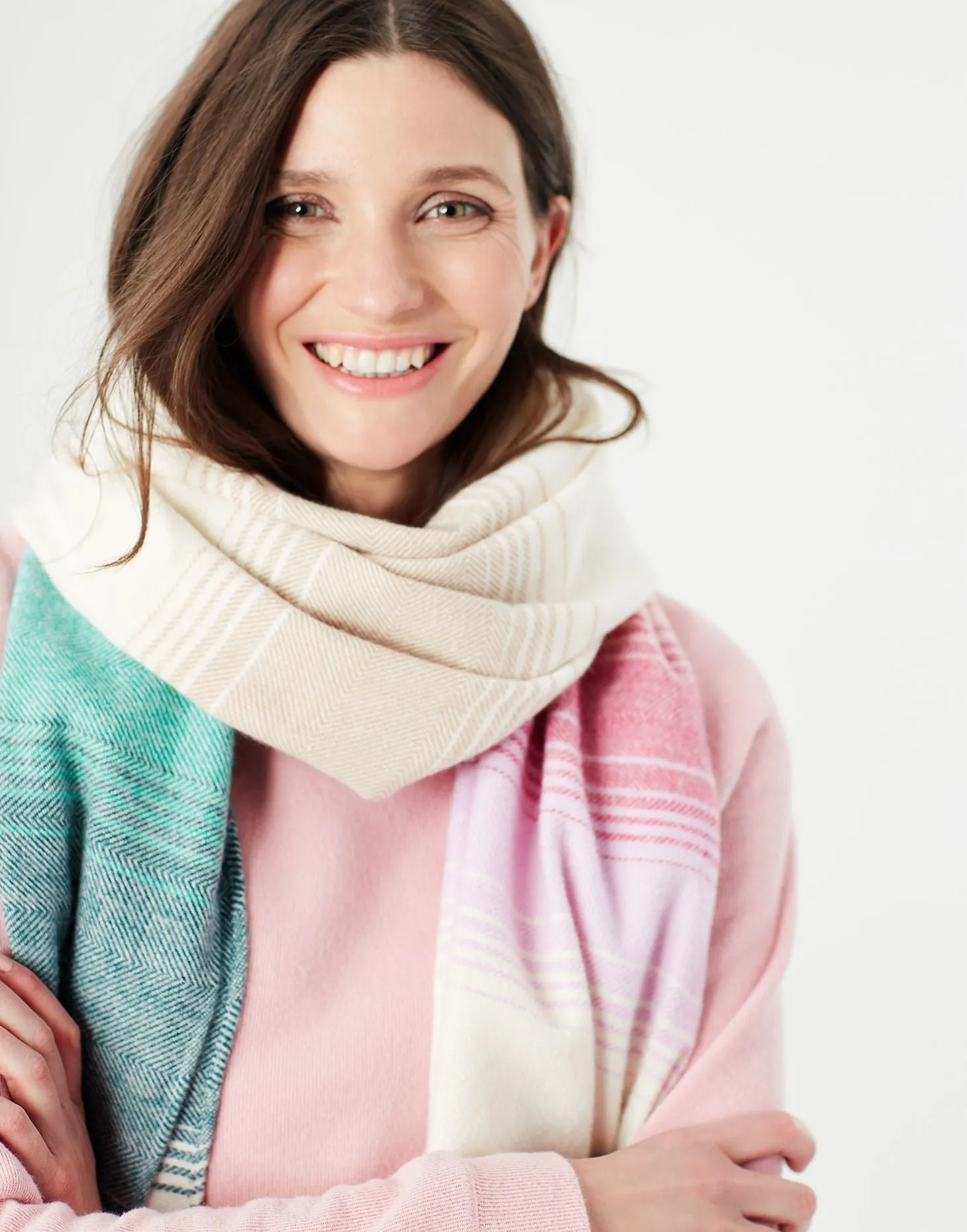 Joules Bridey Checked Warm Scarf