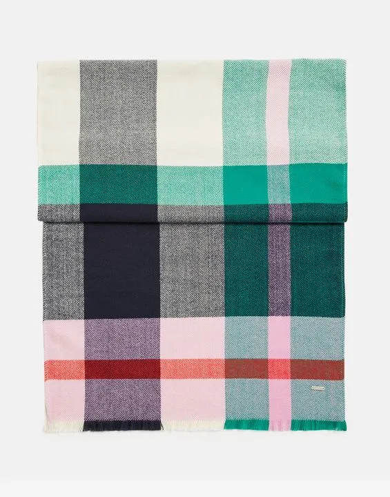 Joules Bridey Checked Warm Scarf