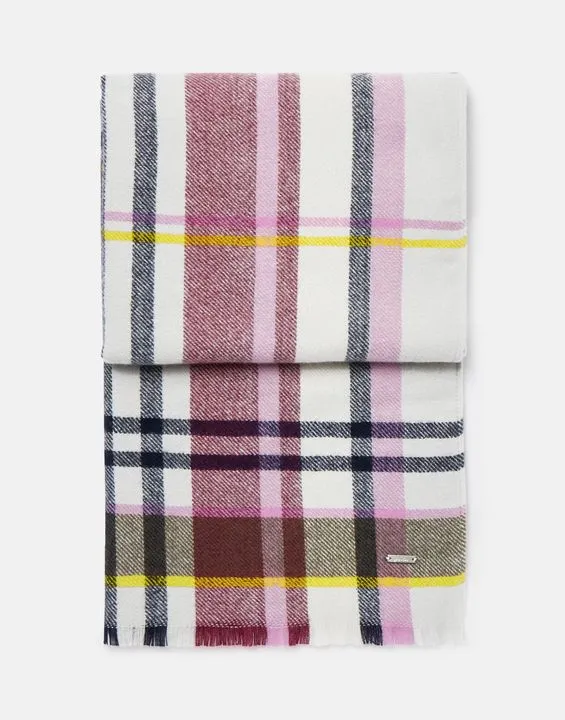 Joules Bridey Checked Warm Scarf