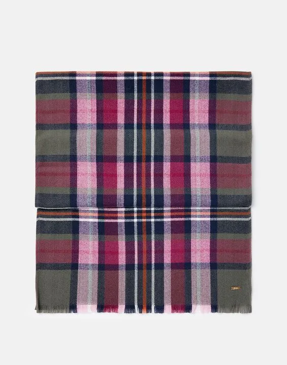 Joules Bridey Checked Warm Scarf
