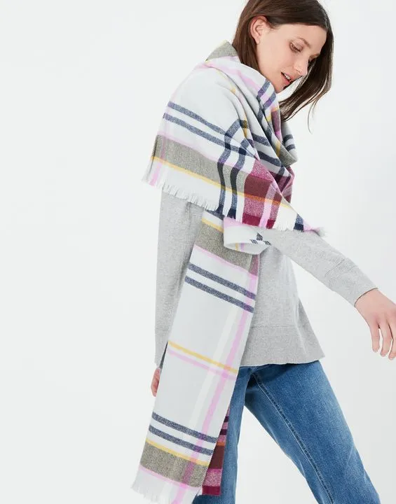 Joules Bridey Checked Warm Scarf