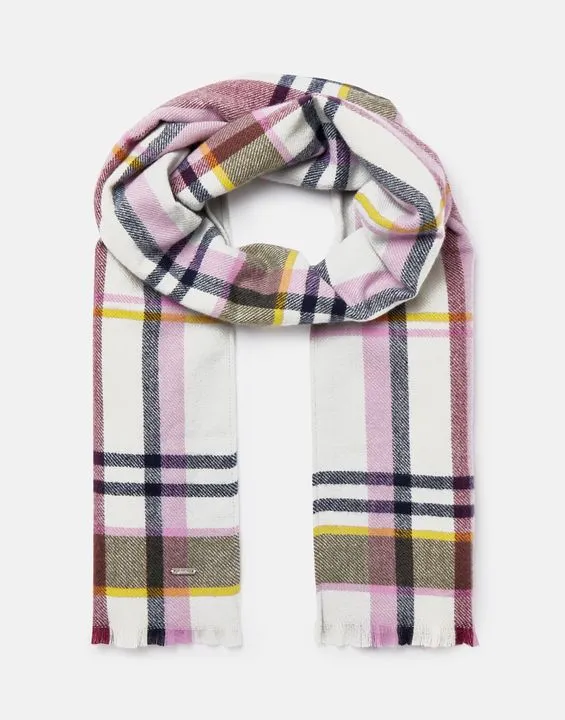 Joules Bridey Checked Warm Scarf