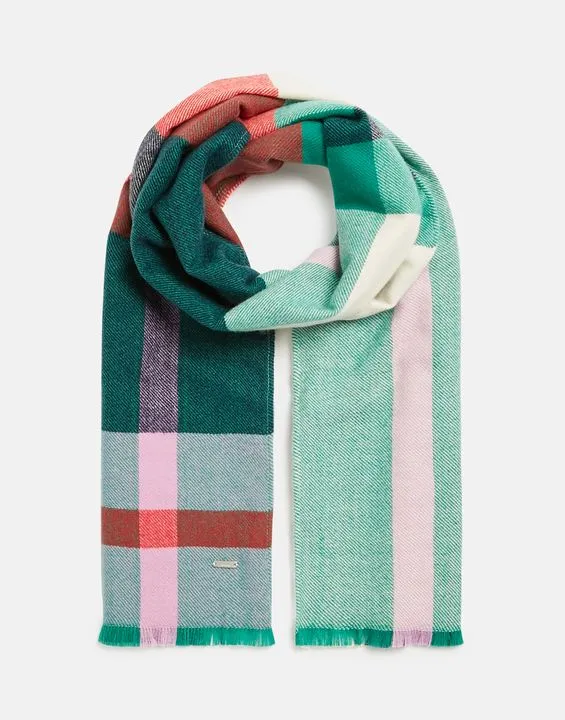 Joules Bridey Checked Warm Scarf