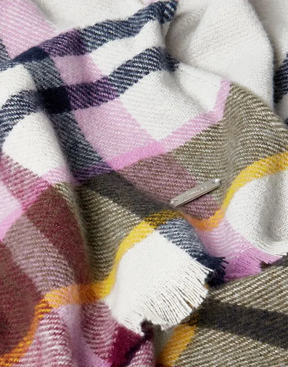 Joules Bridey Checked Warm Scarf