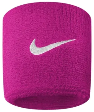 Nike Swoosh Wristbands 2 Pack Pink/White
