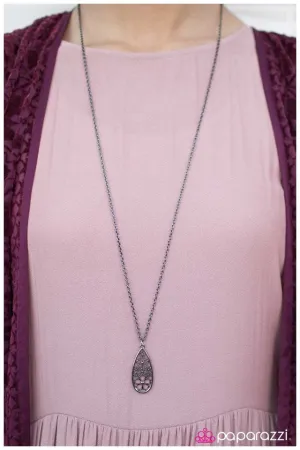 Open Door Jewelry - All Fine and Dandy - Black Necklace - Paparazzi Accessories