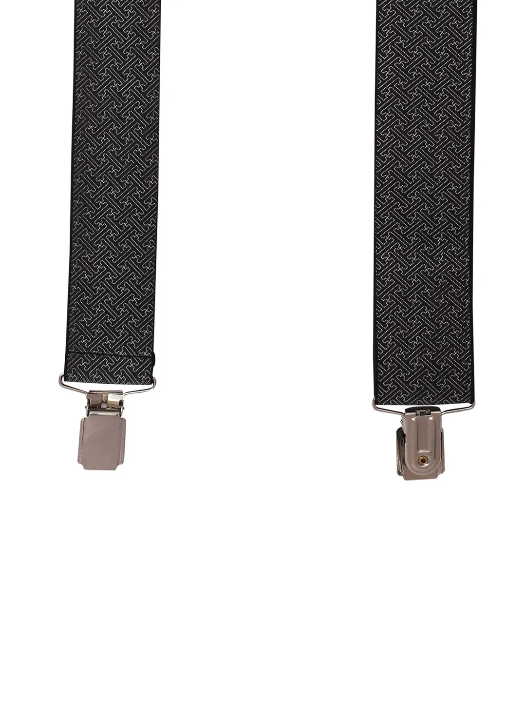 Peluche Black Suspenders for Men