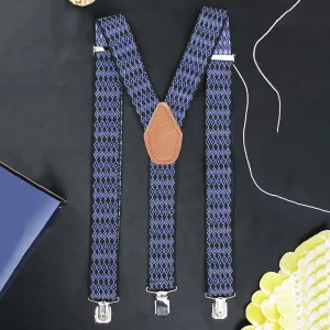 Peluche Picture Perfect Black Suspenders for Men