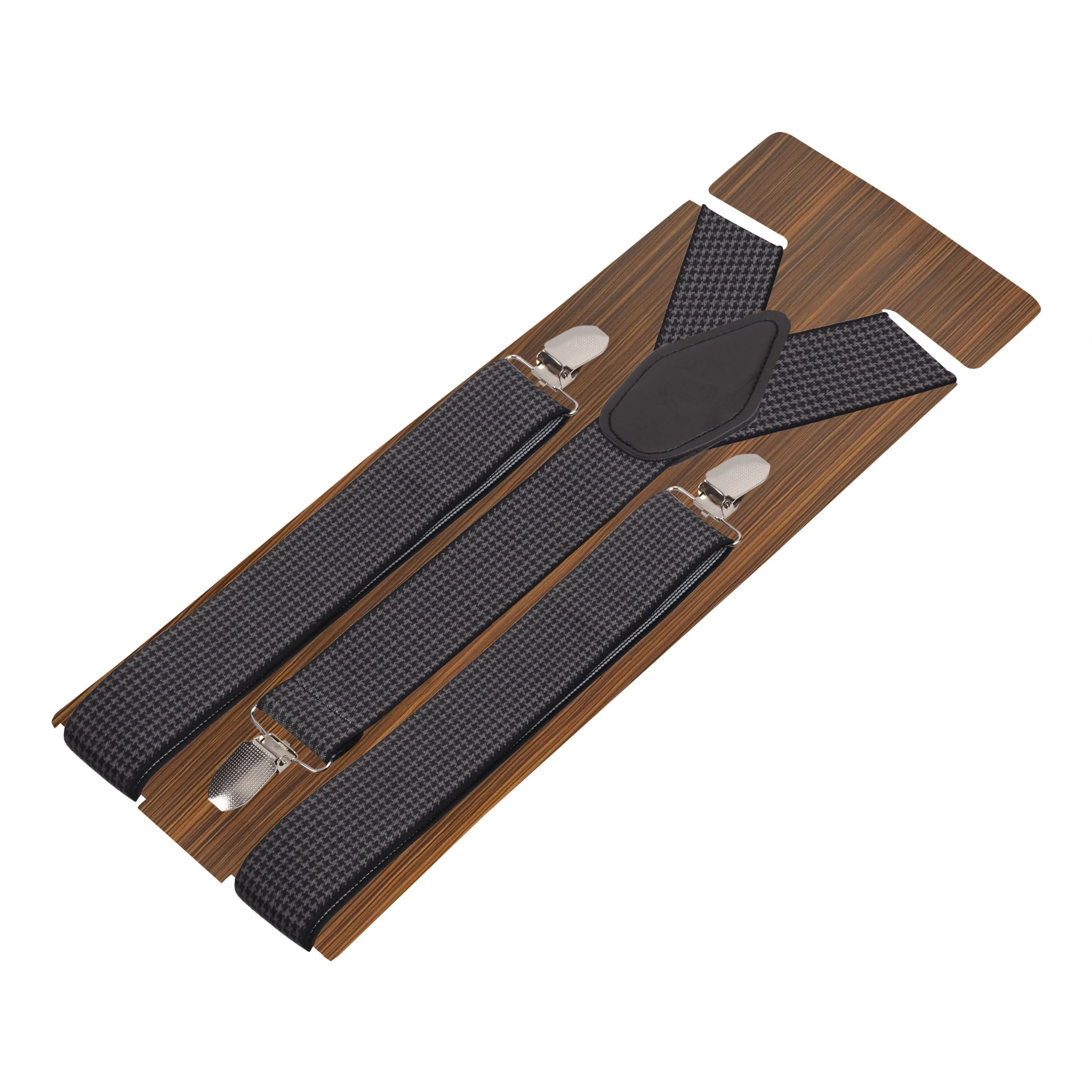 Peluche Seamless Black Suspender for Men