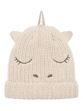Rainbow Unicorn Knitted Hat 3-6 years