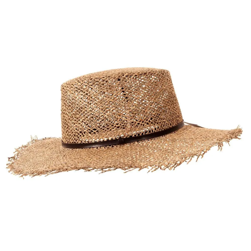 Seabrook | Womens Wide Brim Straw Sun Hat