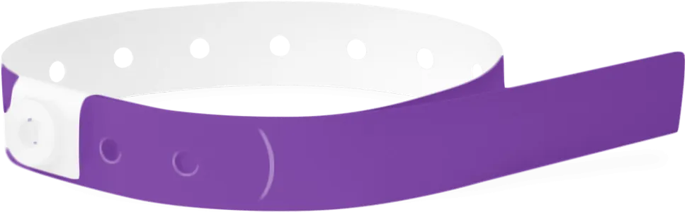 Soft Comfort Slim 2" Stub Snapped Wristbands