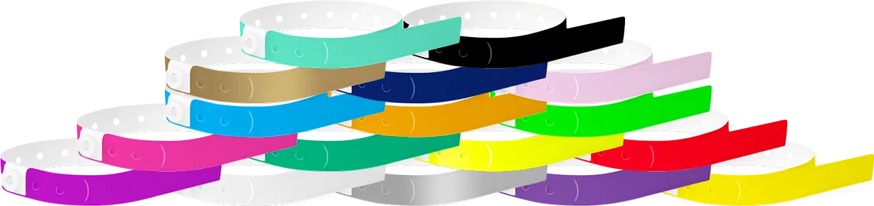 Soft Comfort Slim 2" Stub Snapped Wristbands