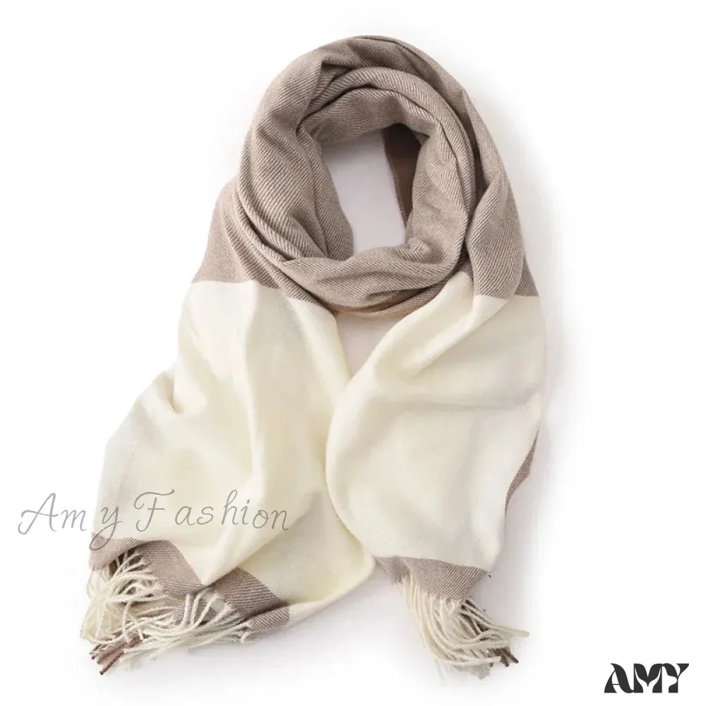 Soft Exotic Turkish Tassel Hijab Scarf - Multifunctional and Versatile Striped Design