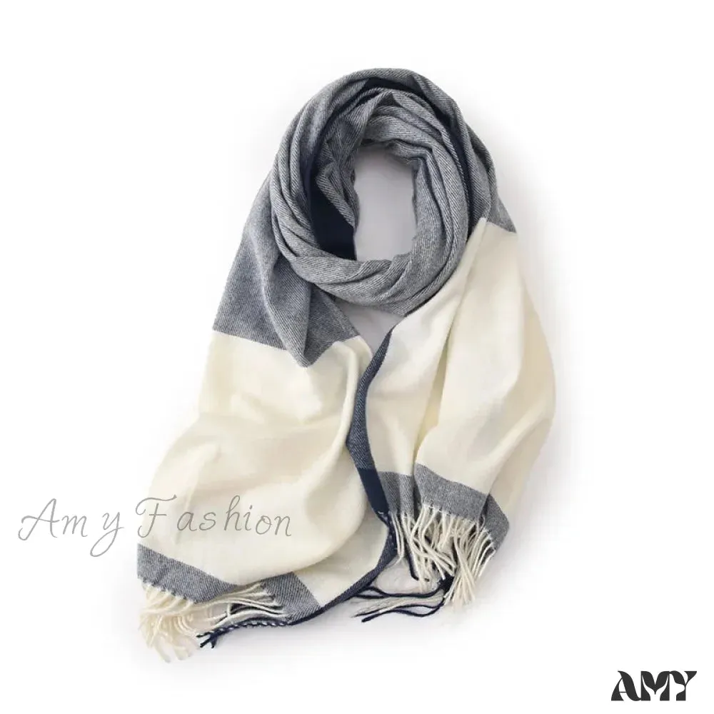 Soft Exotic Turkish Tassel Hijab Scarf - Multifunctional and Versatile Striped Design