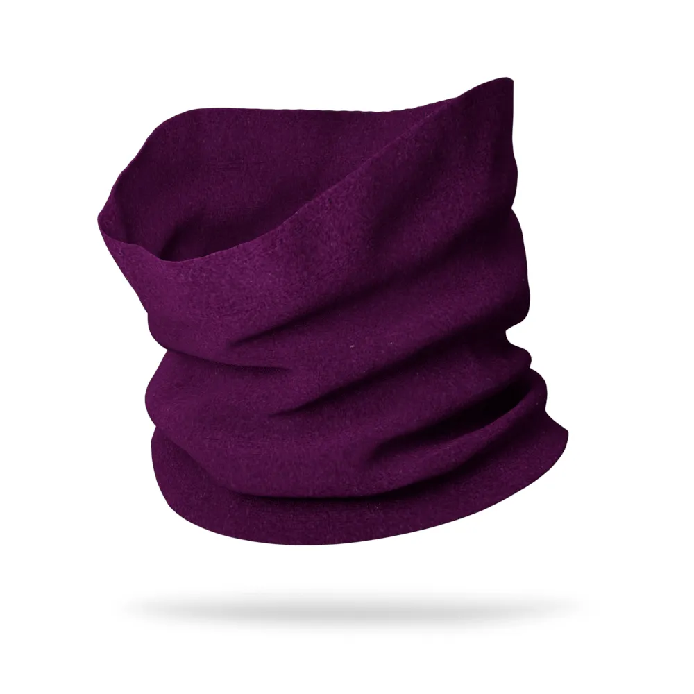 Solid Color Wicking Neck Gaiter (12" Length)
