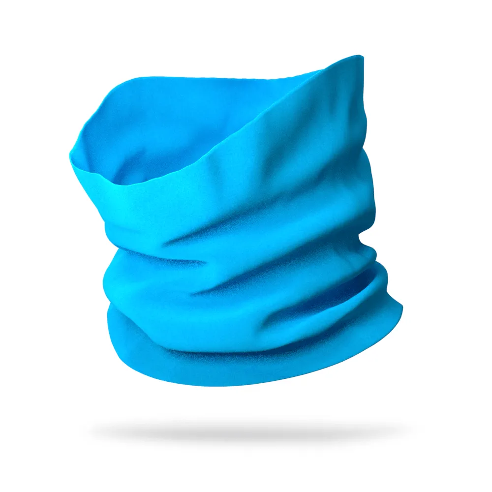 Solid Color Wicking Neck Gaiter (12" Length)