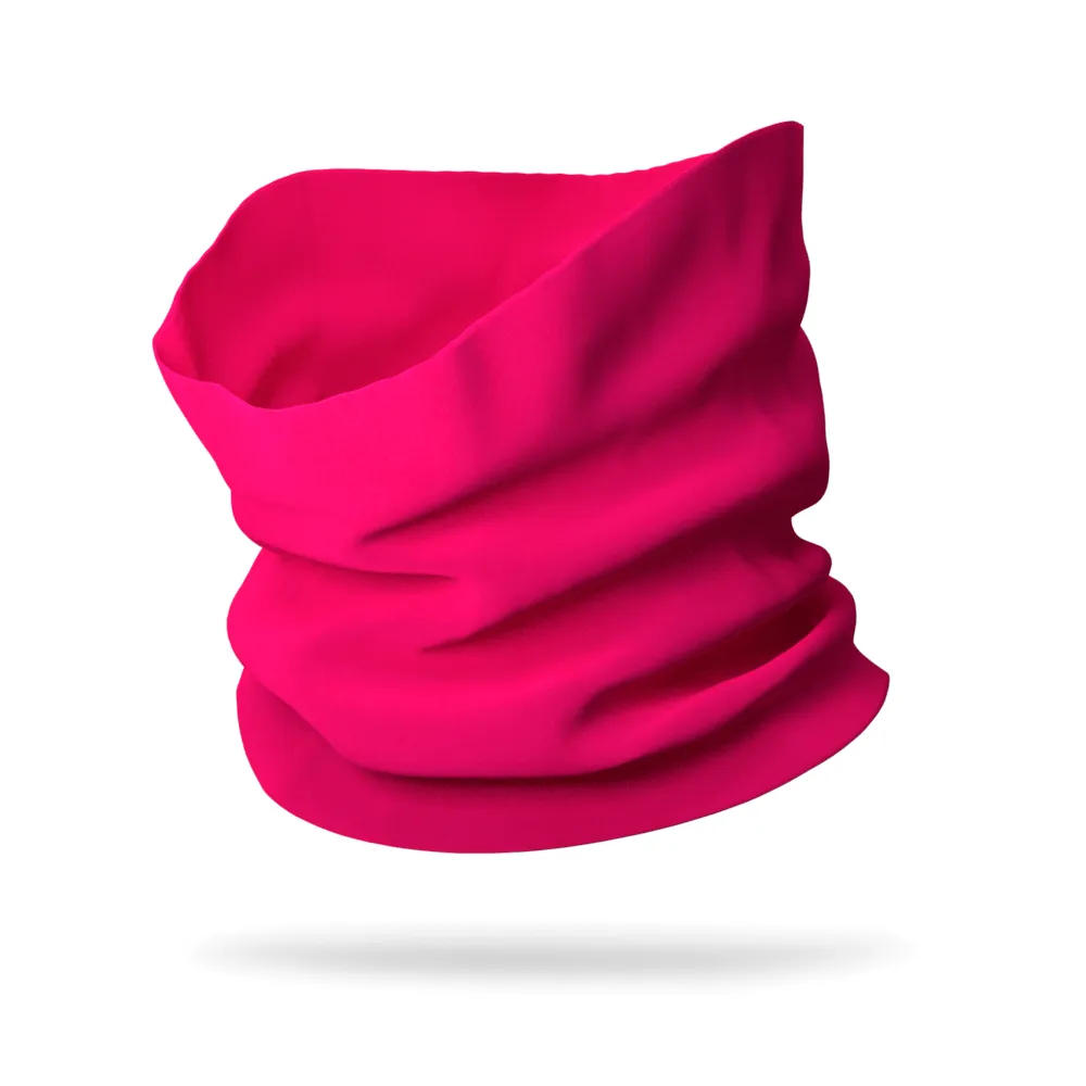 Solid Color Wicking Neck Gaiter (12" Length)