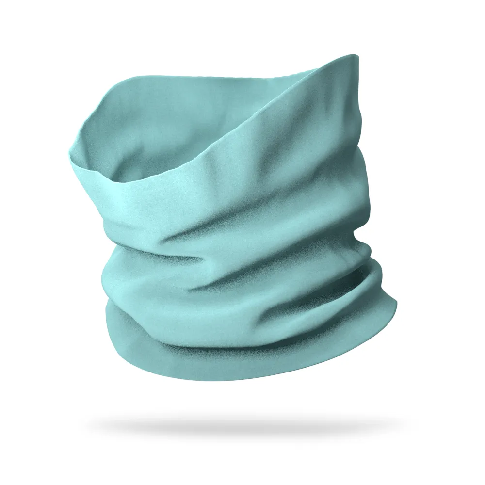 Solid Color Wicking Neck Gaiter (12" Length)