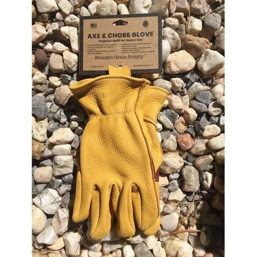 Straight Grain Supply Axe and Chore Glove Elk X Large - Sales Sample
