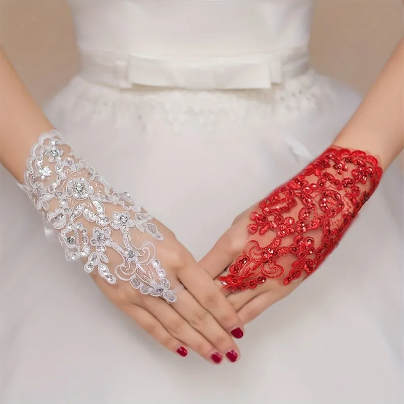 Stunning Lace Hook Gloves for Wedding and Special Events
