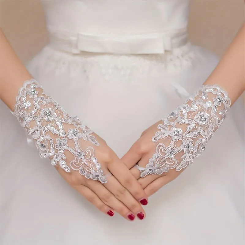 Stunning Lace Hook Gloves for Wedding and Special Events
