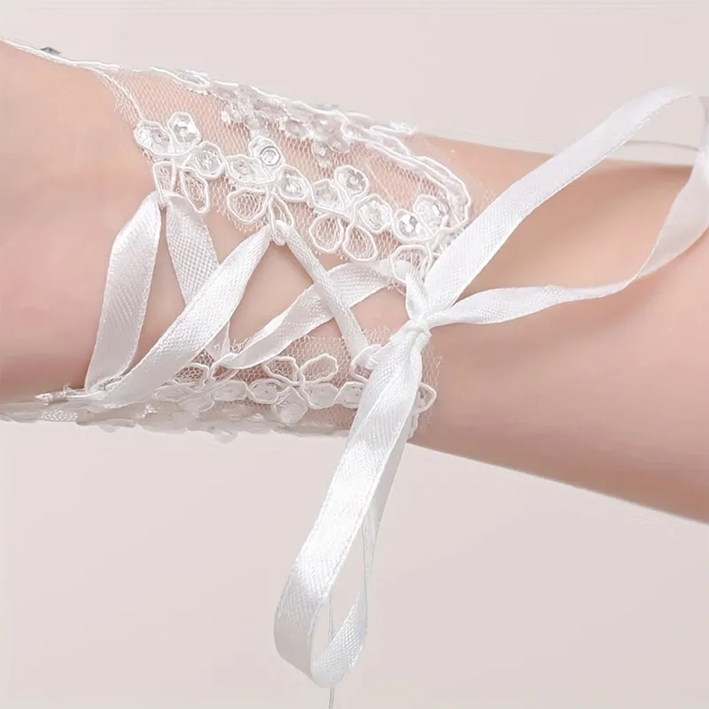 Stunning Lace Hook Gloves for Wedding and Special Events