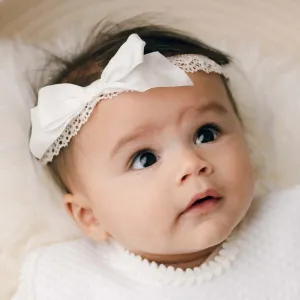Tessa Lace Christening Headband