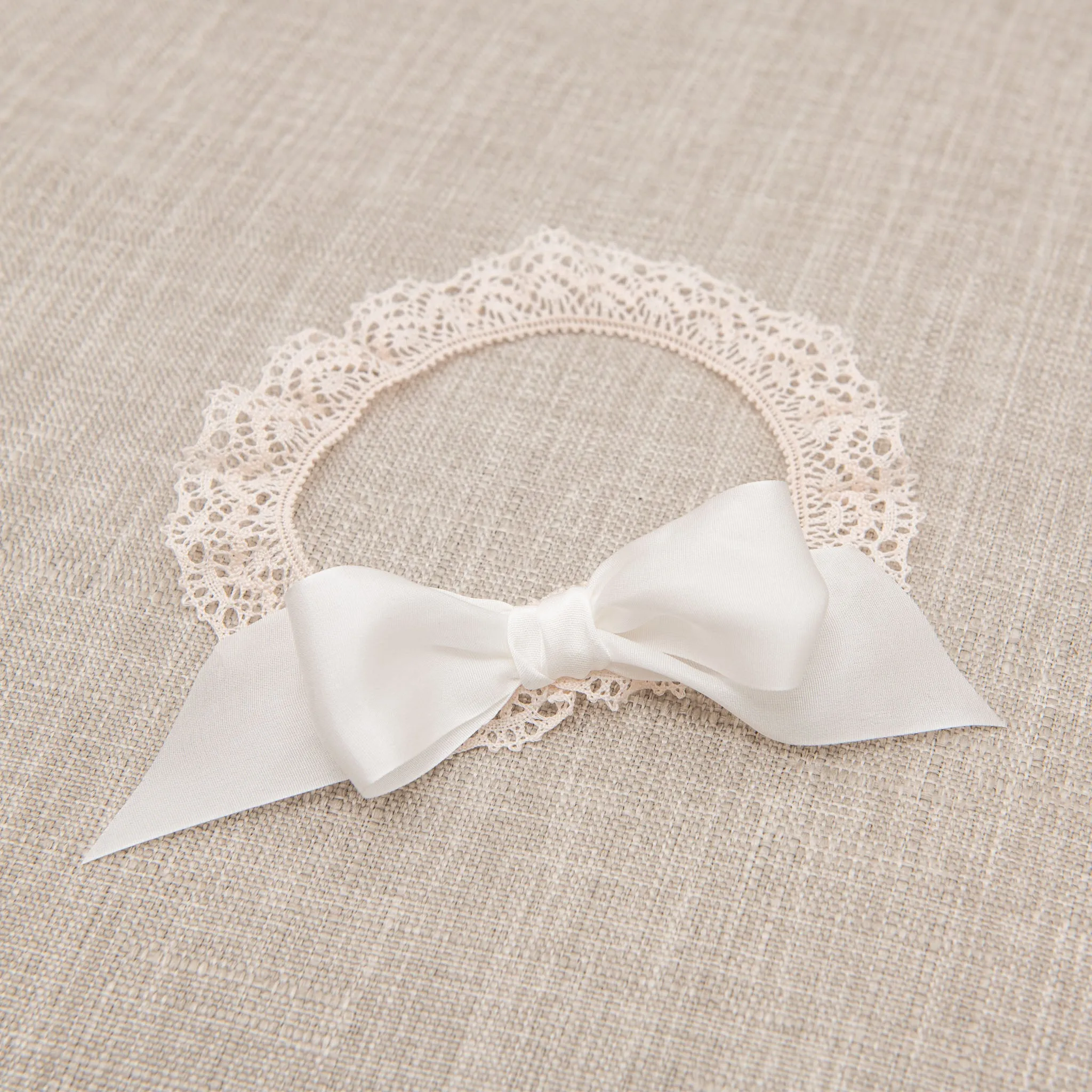 Tessa Lace Christening Headband