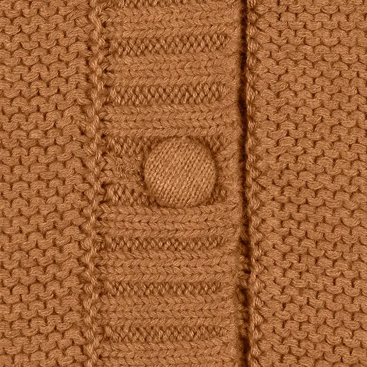 Toshi Organic Cardigan Andy PECAN