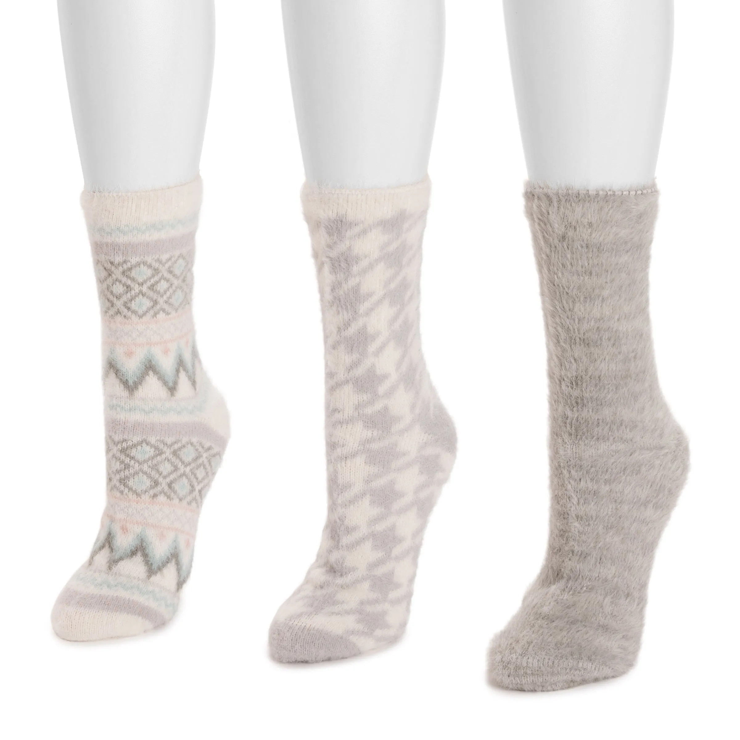 Women's 3 Pair Pack Fuzzy Socks